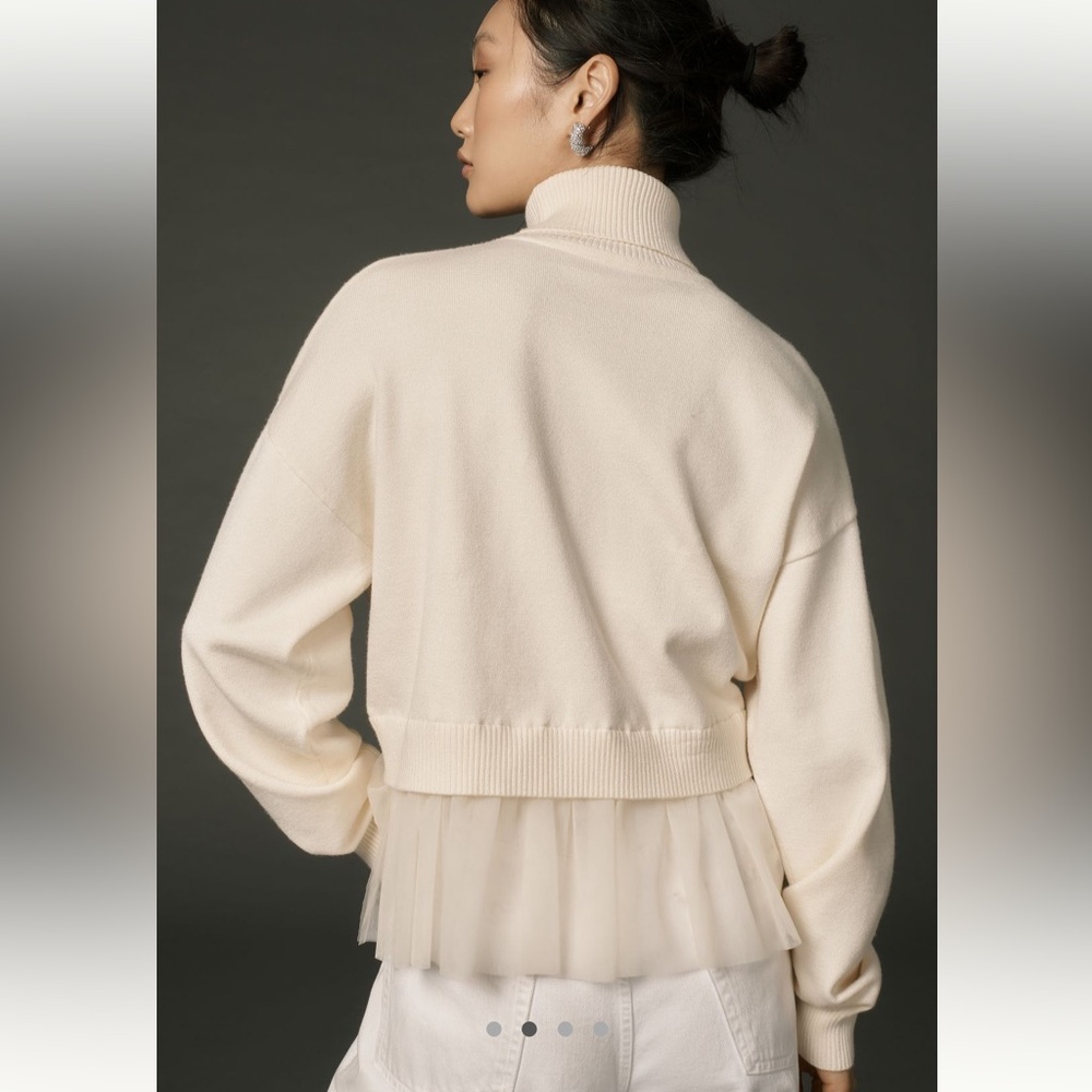 LIKE NEW - Anthropologie Sunday in Brooklyn Turtleneck Sweater - Size Large - Picture 3 of 6